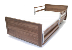 Evolution 400 Bed shown with removable cot sides / side rails