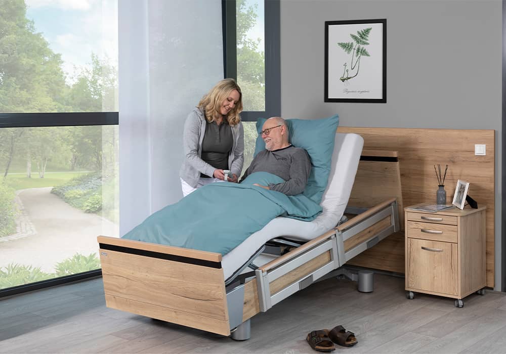 Aura adjustable bed by Bakare